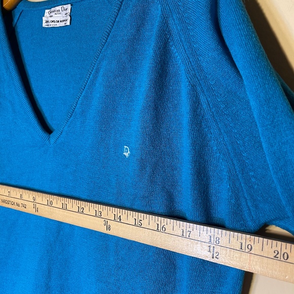 Dior Blue V-Neck Sweater - Picture 5 of 6